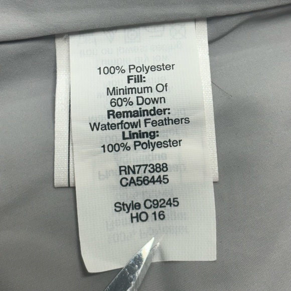 J Crew Diamond Quilted Down Zip Up Puffer Vest Jacket Gray Silver Size Small - Picture 11 of 14